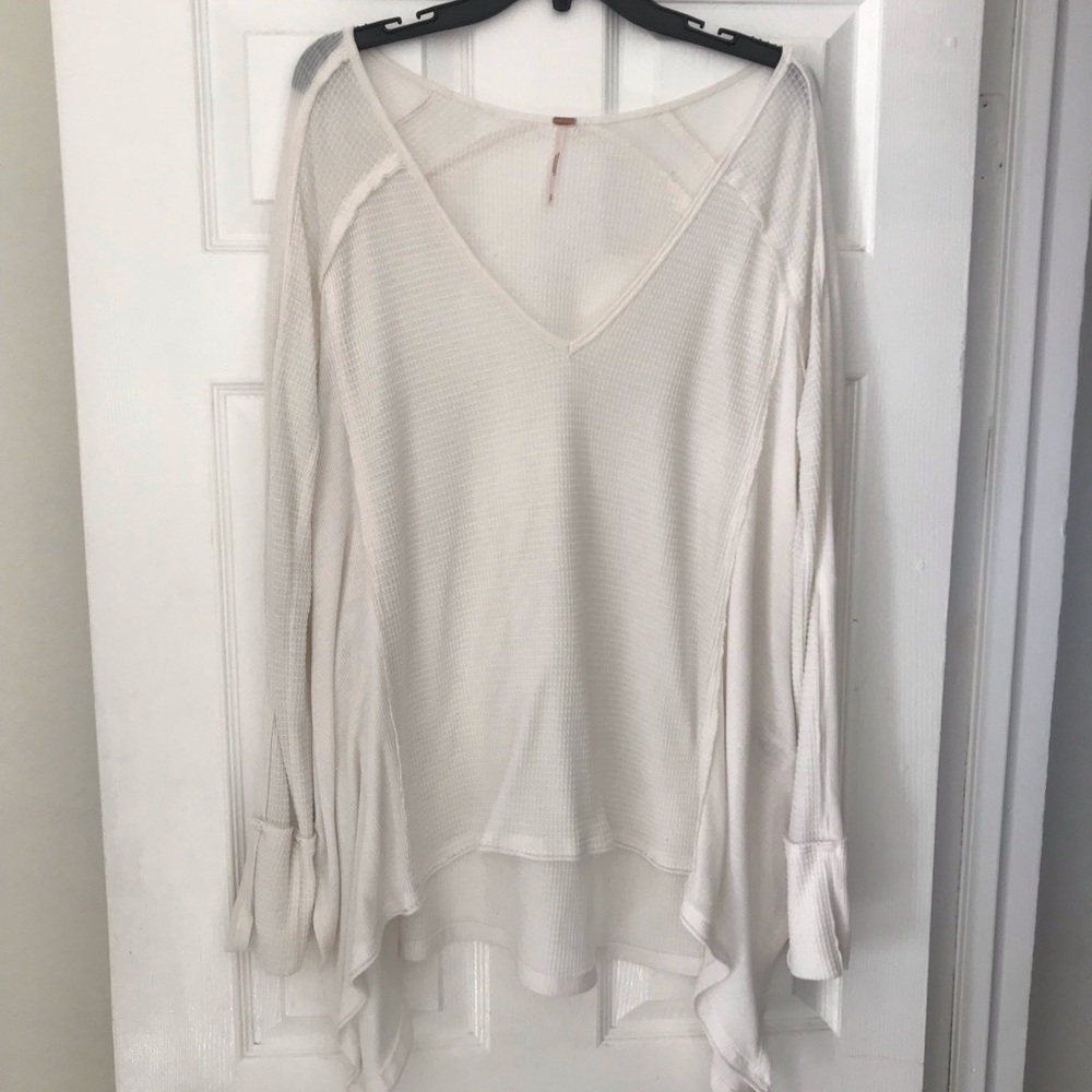 Free People White Long-sleeve Tunic!